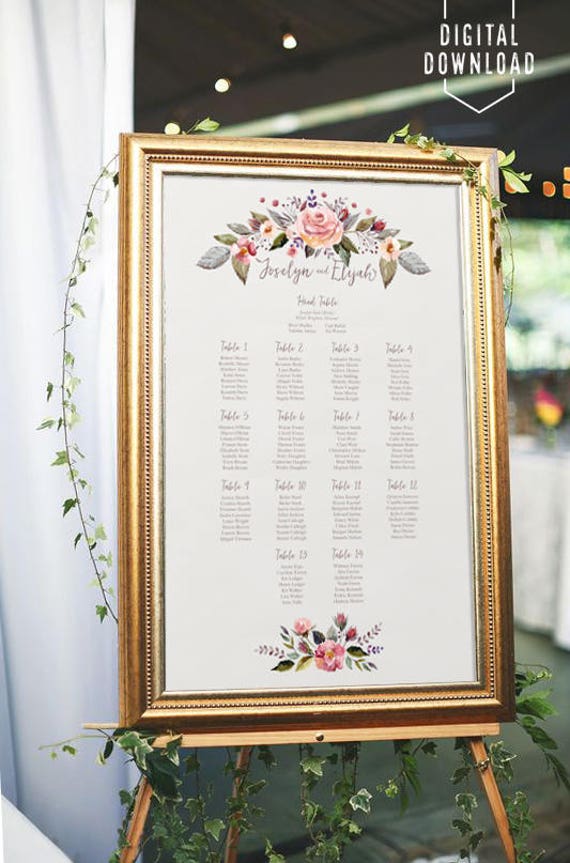how to make a wedding seating chart