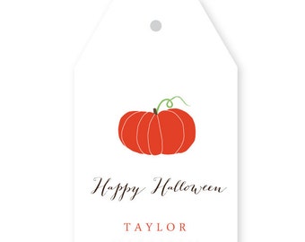 Personalized Halloween Gift Tags, Set of 10