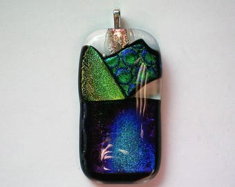 Stunning Dichroic Glass Pendant - 5305