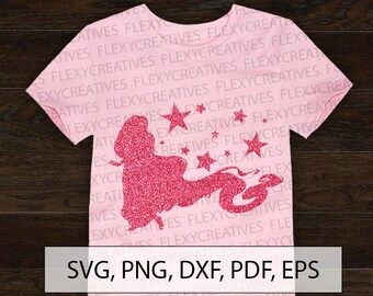 Rapunzel SVG, Vector, Clipart, Cut File, Disney Princess shirt Clip Art, Disney shirt svg, cricut Rapunzel png, DXF, pdf, EPS #ts-20