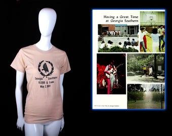 1981 Georgia Southern College 10k Run and Luau T-shirt