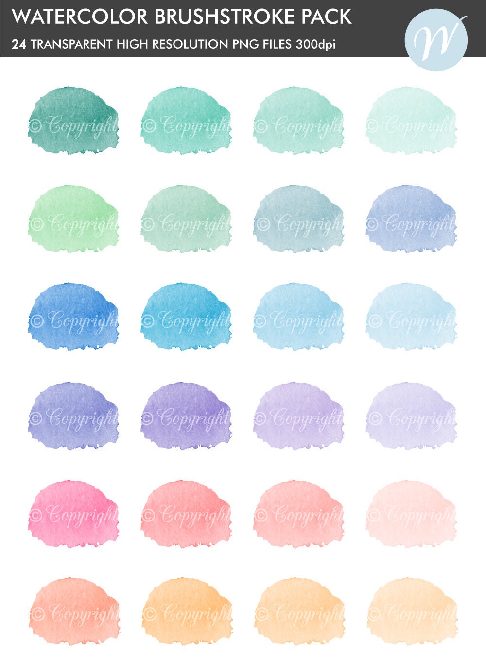 Pastel Watercolor Backgrounds Watercolor Brushstrokes