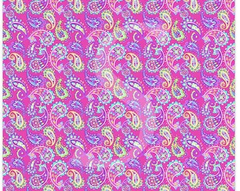 12" x 12" Oracal Patterned Vinyl - Paisley Fiesta Pink by Sparkle Berry