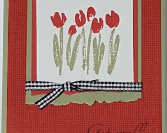 Get Well Greeting Card Handcrafted with Stampin’ Up stamps