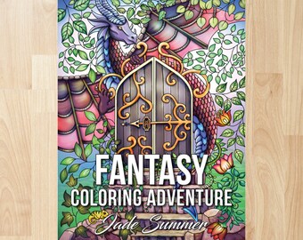 Fantasy Coloring Adventure By Jade Summer Books Pages Adult