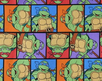 100x110cm/39*43Inch Teenage Mutant Ninja Turtles tmnt Cotton Plain Fabric