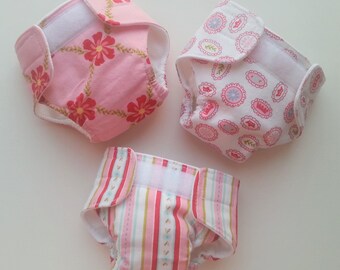 Doll Diapers - Baby Alive Diapers -Waterproof Doll Diaper-Doll Accessories-Baby Alive-Wetting Doll Diapers-Washable Diapers-Reusable Diapers