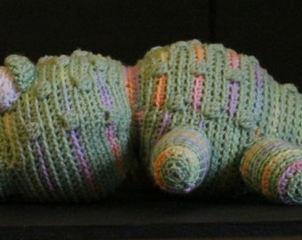 Hand made Crocheted Stuffed Crocodile, Plush Crocodile, Stuffed Crocodile