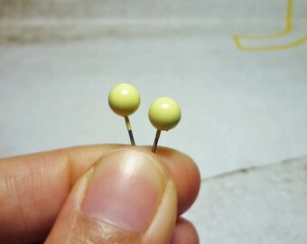 Pastel Ball Stud Earrings - 6mm