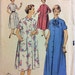 1950s house coat or dress Advance 6736 vintage sewing pattern Bust 34 Mid Century retro 50s robe gown or duster style coat easy sew