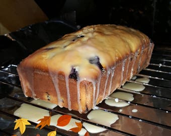 Blueberry Quickbread with Lemon Glaze