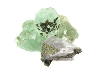 Rough Fluorite Chunks - (2x) (NS622)