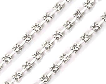 Diamond rhinestone 5 mm wide band