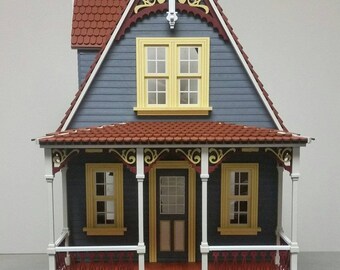 Wood Victorian Dollhouse Kit - Little Annabelle Victorian Cottage 1:12 Scale