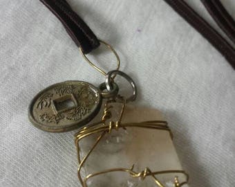 Optical Calcite Necklace