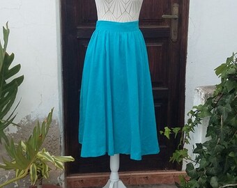 Authentic skirt Vintage 50s light blue XS, S