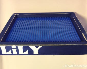 Lego Tray, lego table, personalized lego tray, lego accessories, kids decor, kids toys, toy table, toys, lego base plate, building blocks