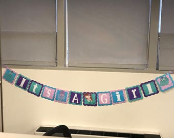 It's a girl mermaid theme banner