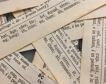 Upcycled Book Paper Strips