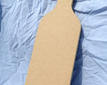 Wine Bottle Mosaic Base - Use for Mosaics Decoupage or Decorative Painting - Unfinished MDF Plaque Made From Recycled Materials - 17 inches