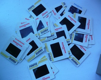 100 Colorful Vintage 35mm Slides from 1960's through 1990's for Crafts, Altered Art, Etc. (14 cents per slide)