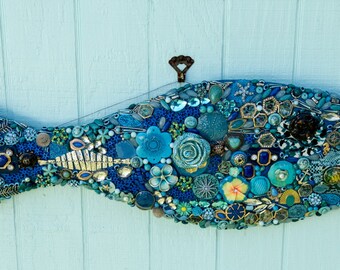 Tropical Blue Fish #6010
