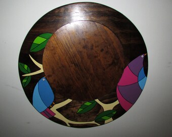 Two Birds Handpainted Picture Frame Solid Wood