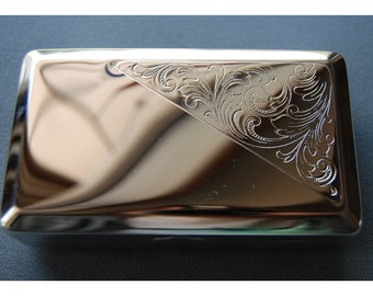 Vintage German Silver Box, Tobacco Tin, Stash Box, Handy Pocket Container, Made in Germany by Hansaware 108/N 86