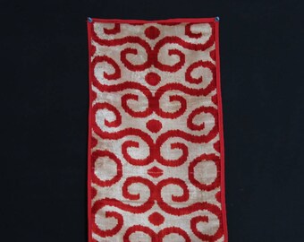 Silk ikat table runner