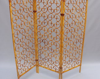 French Rattan Room Divider (c. 1960s)