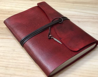 Leather Notebook, Journal, Sketchbook, Hand Dyed