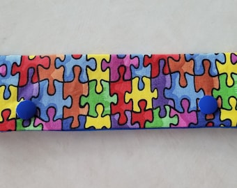Autism Awarness Needle cozy DPN holder