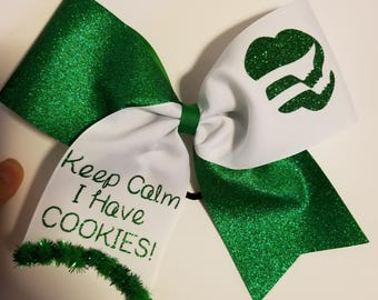 Girl Scout Cookie Cheer Bow