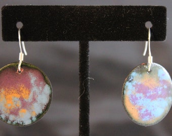 Enameled Copper Earrings (022017-039)