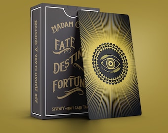 Madam Clara Sees All Fortune Teller Tarot Card Deck 2nd Edition Includes Pouch - great beginner's deck!