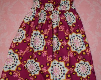 ON SALE! Cranberry Kaleidoscope nelle dress, size 12mos.- 8 girls