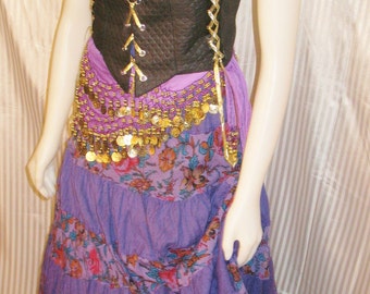 Renaissance Gypsy Costume in Purple