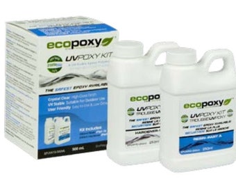 EcoPoxy UVPoxy 500 ML Safest Epoxy Resin for Artists | Green Eco-Friendly | EcoPoxy | Environmentally Safe | Resin Artist Recommended
