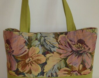 City Anne floral jacquard Tote