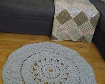 Grey crochet carpet LAST CHANCE SALE!