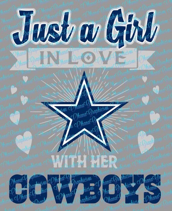 Download Just a Girl In Love with Her Cowboys SVG