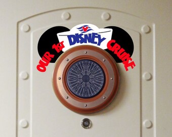 Our First Cruise Porthole Ears - Disney Cruise Magnet