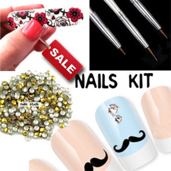 DIY Nails Art Set Kit of Tools for Nails Tips Decoration
