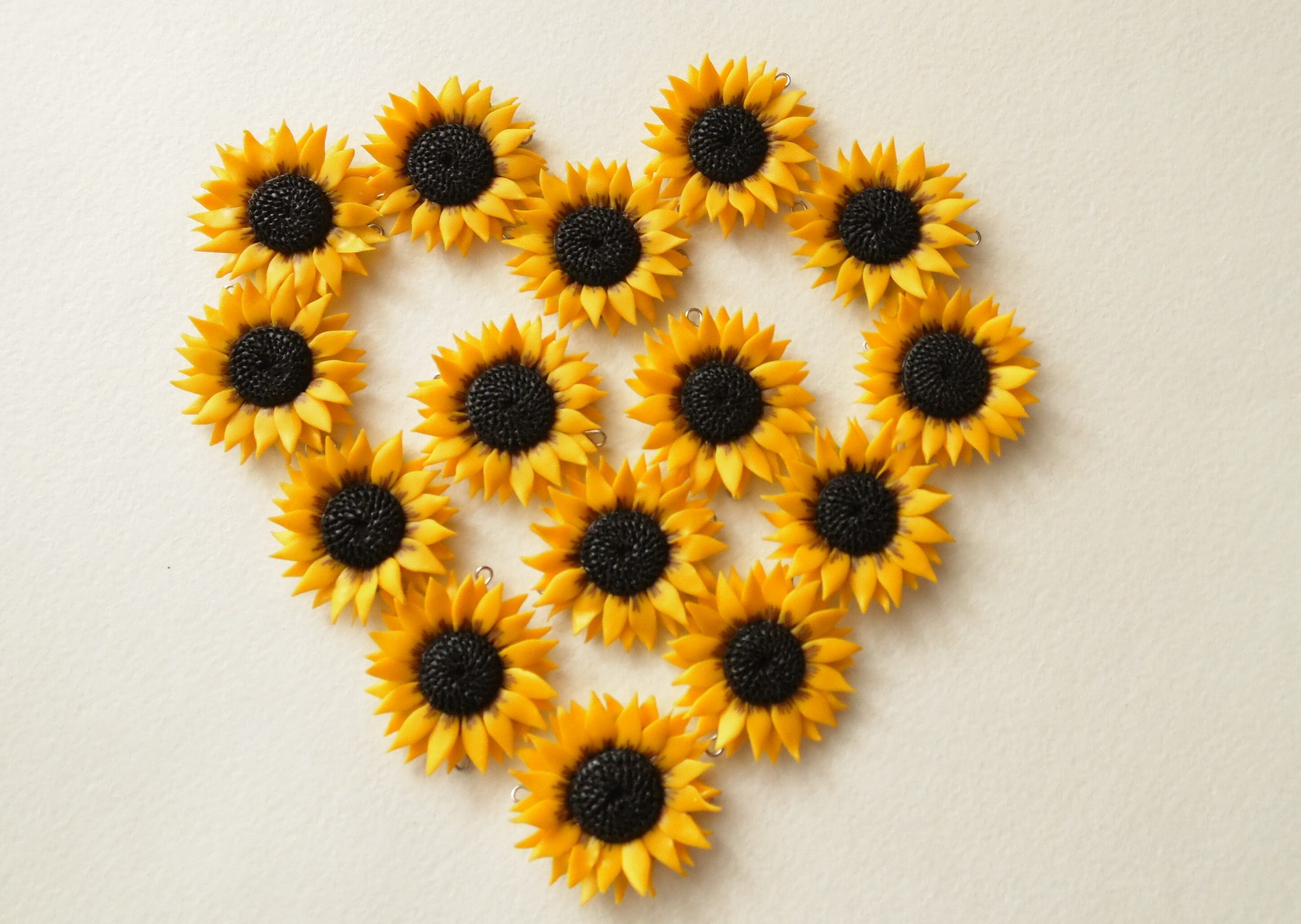sunflower beads sunflower supplies handcrafted sunflower