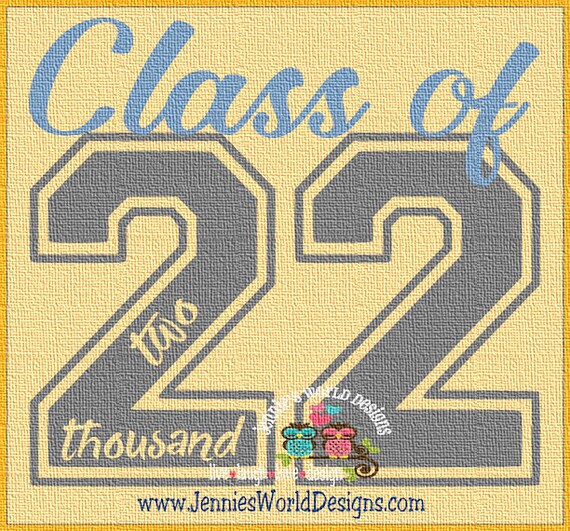 Class Of 2022 script SVG/DXF/PNG graduation back to