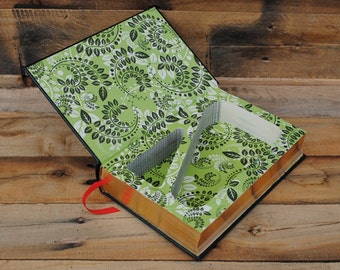 Book Safe - Jane Austen - 2 Compartment Leather Bound Hollow Book Safe