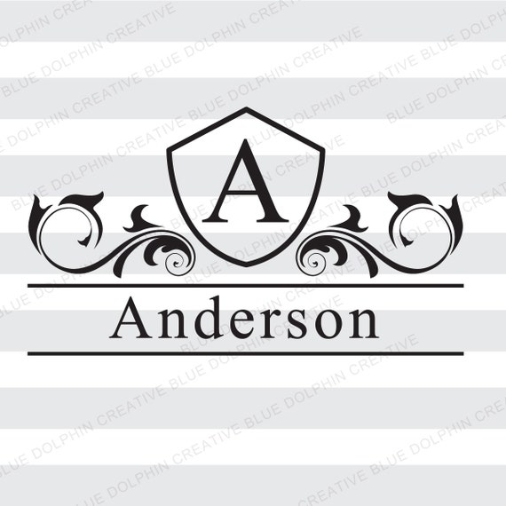 Download Mailbox Monogram Letter Name Frame SVG png pdf / front door