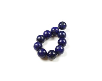 10 LBP00534 8mm natural Lapis Lazuli beads