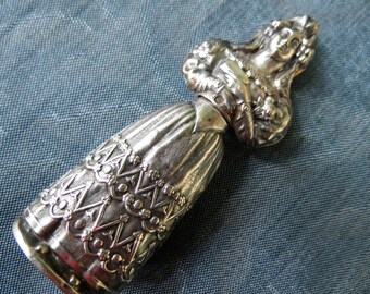 Sterling Needle Case - Rare Georgian Silver Needle Case - Antique Bodkin