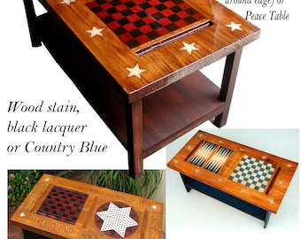 Americana Game Table and Coffee Table